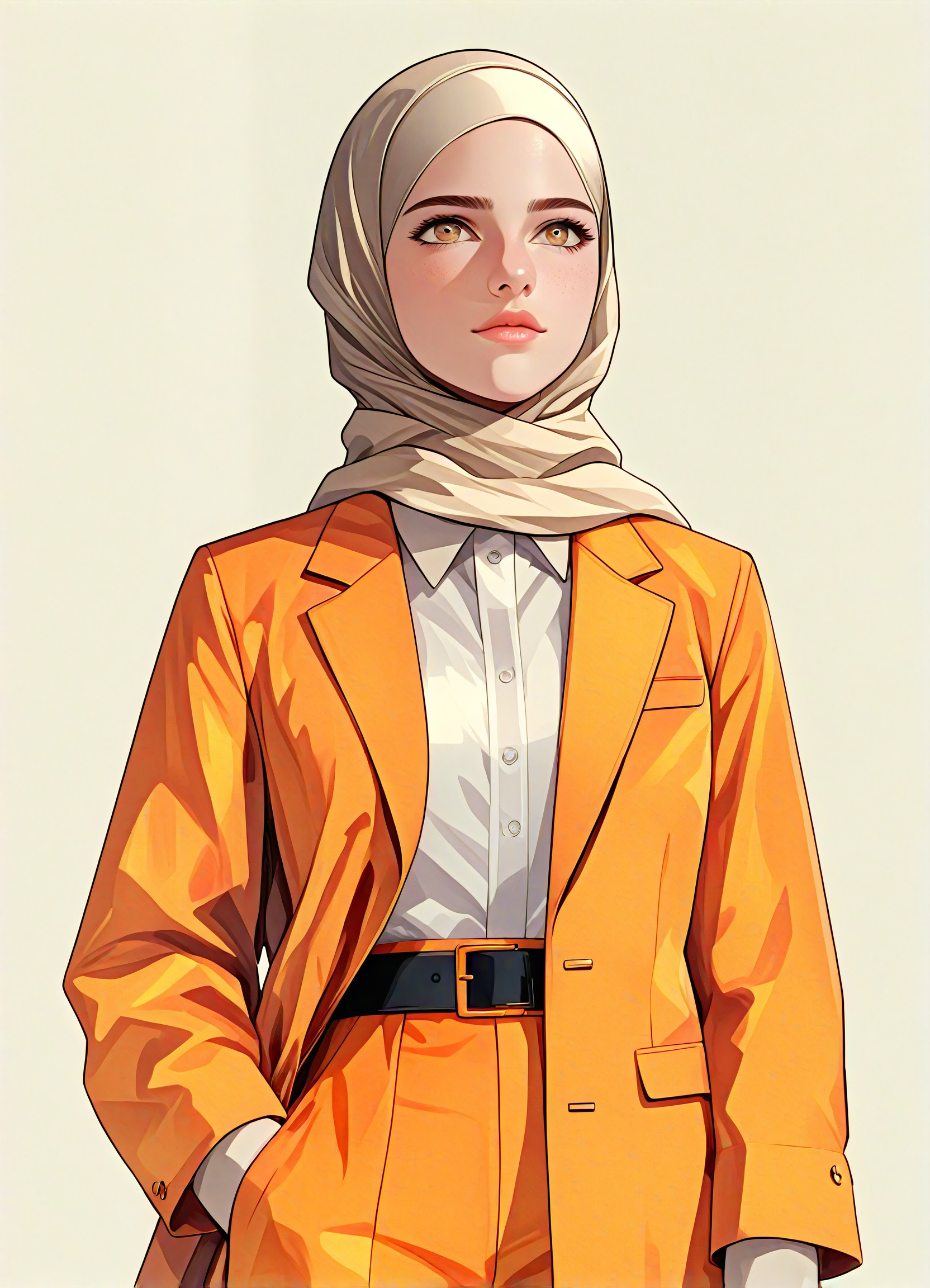 a1.art-generated Yellow Skirt image