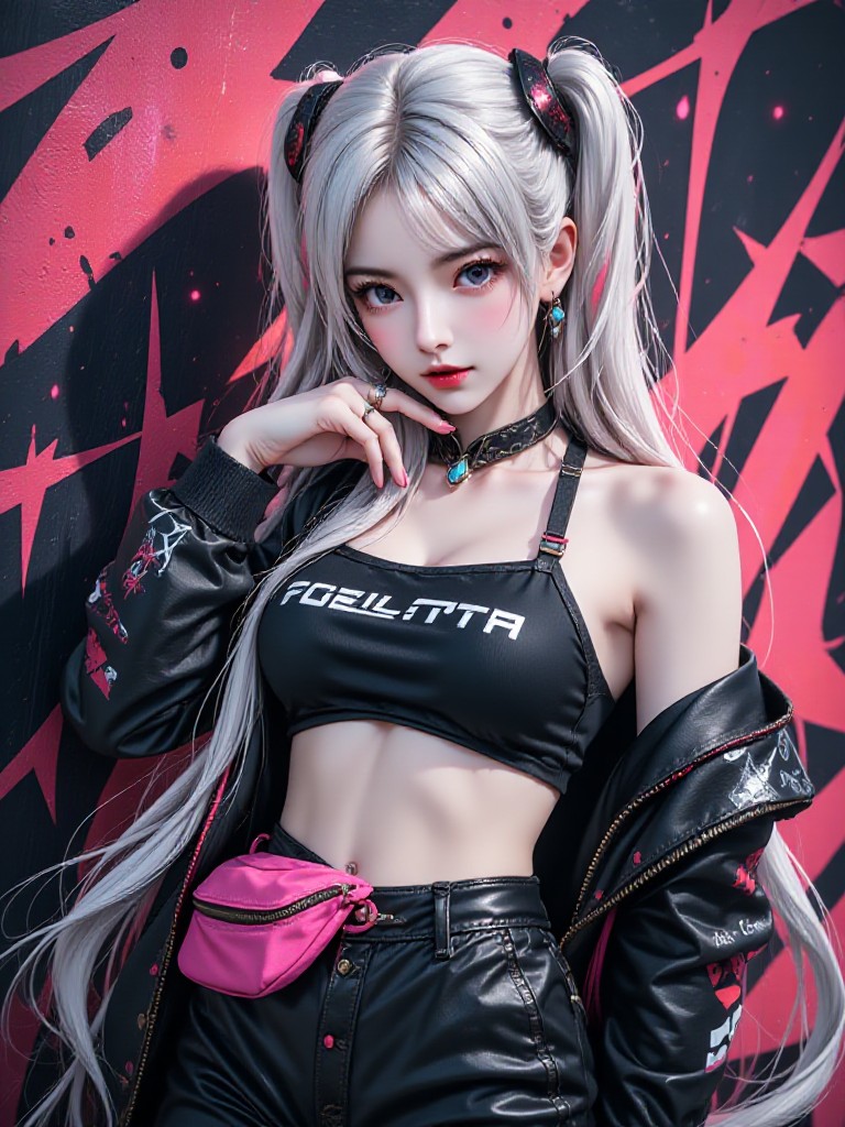 🔥  Future fashion x cyberpunk trend, domineering appearance! 🔥 image