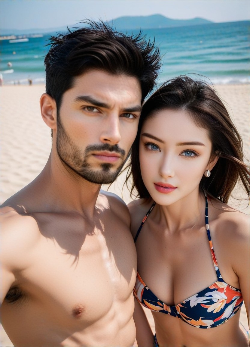 a1.art-generated Serene Beach Scene image