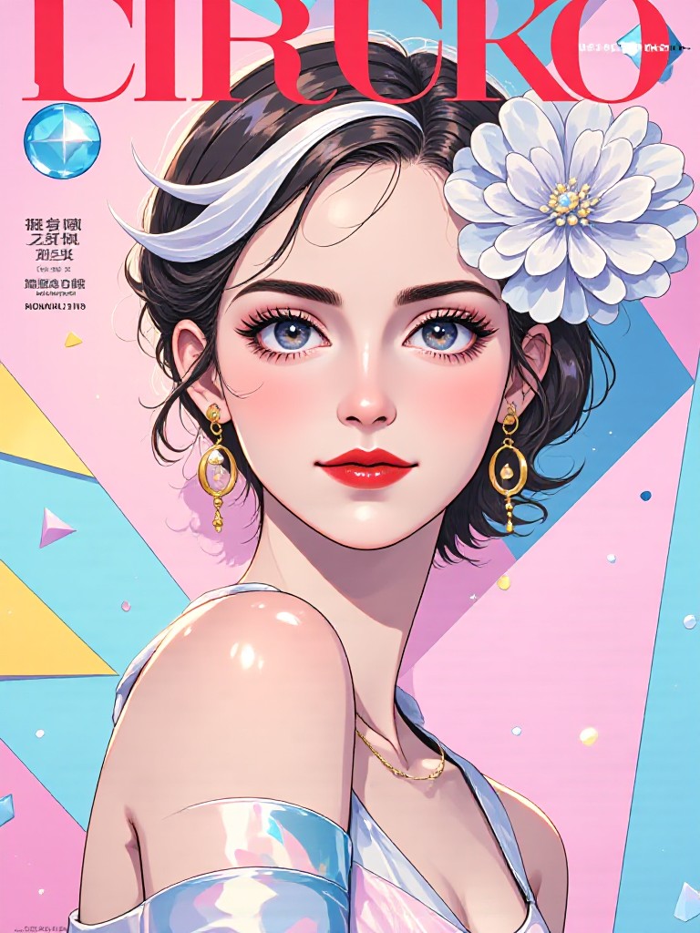 Magazine cover beauty image