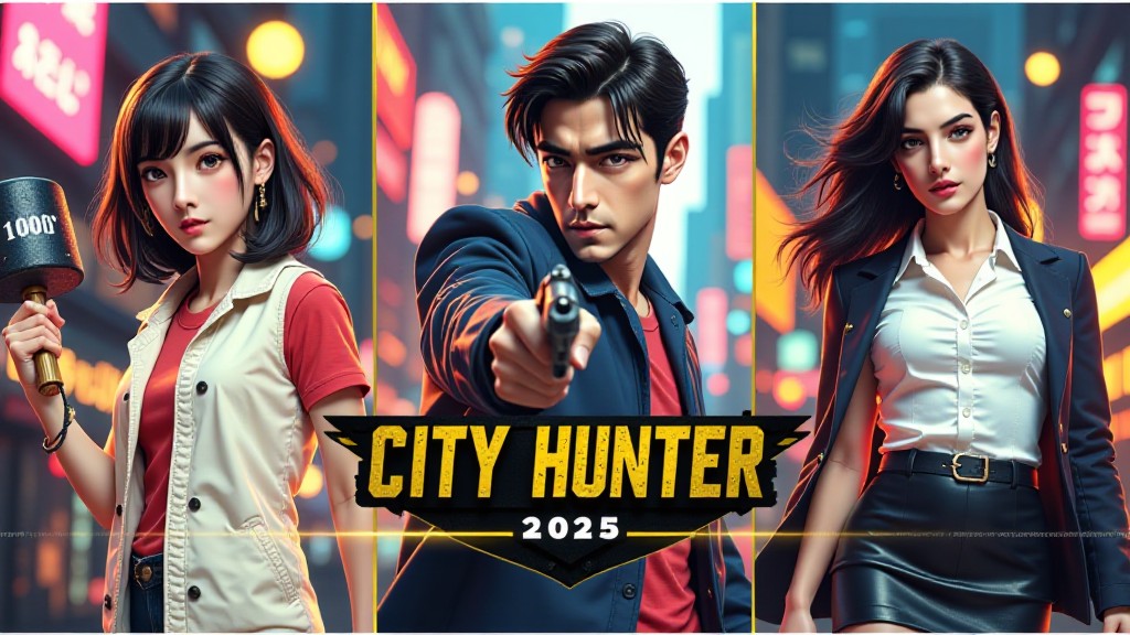 🔫  Super cool AI version of 'City Hunter 2025' makes a stunning debut! 🌆🔥 image