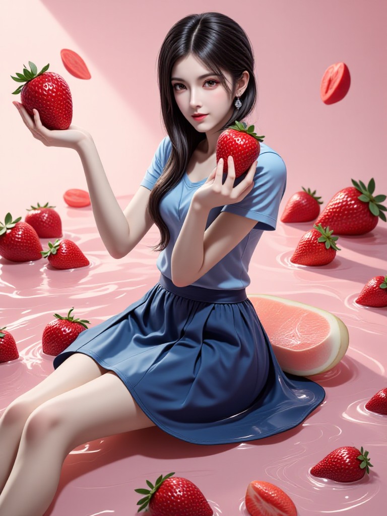 🍓💖  Immerse yourself in the dreamy strawberry world! 💖🍓 image