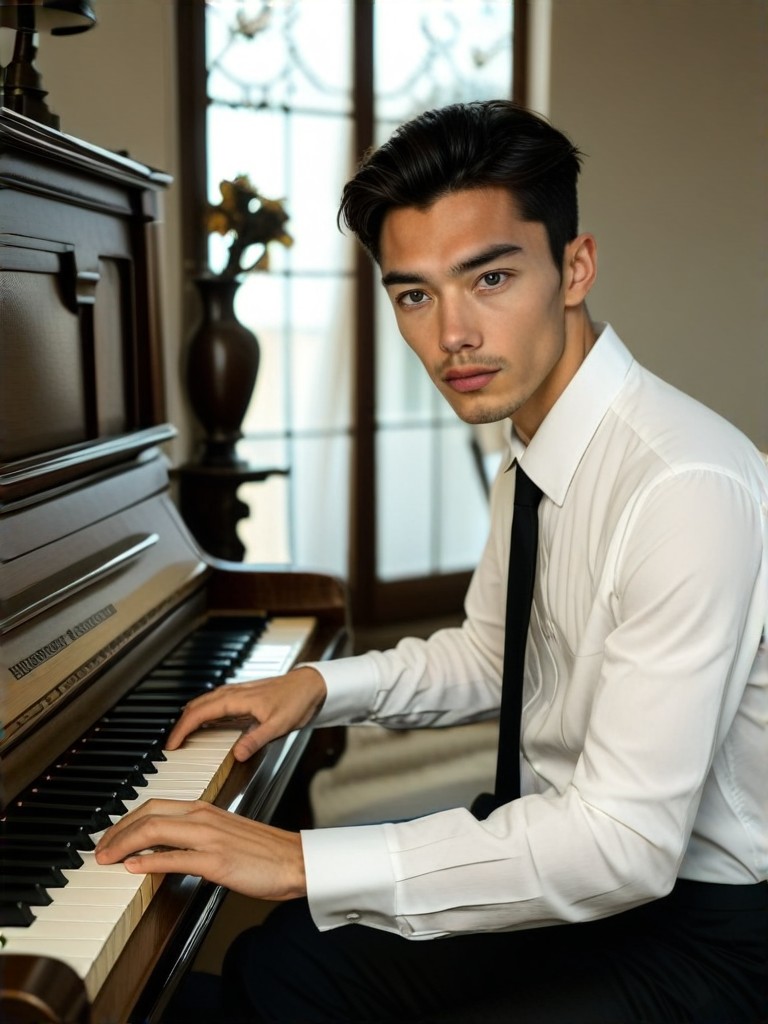 a1.art-generated Playing Piano image