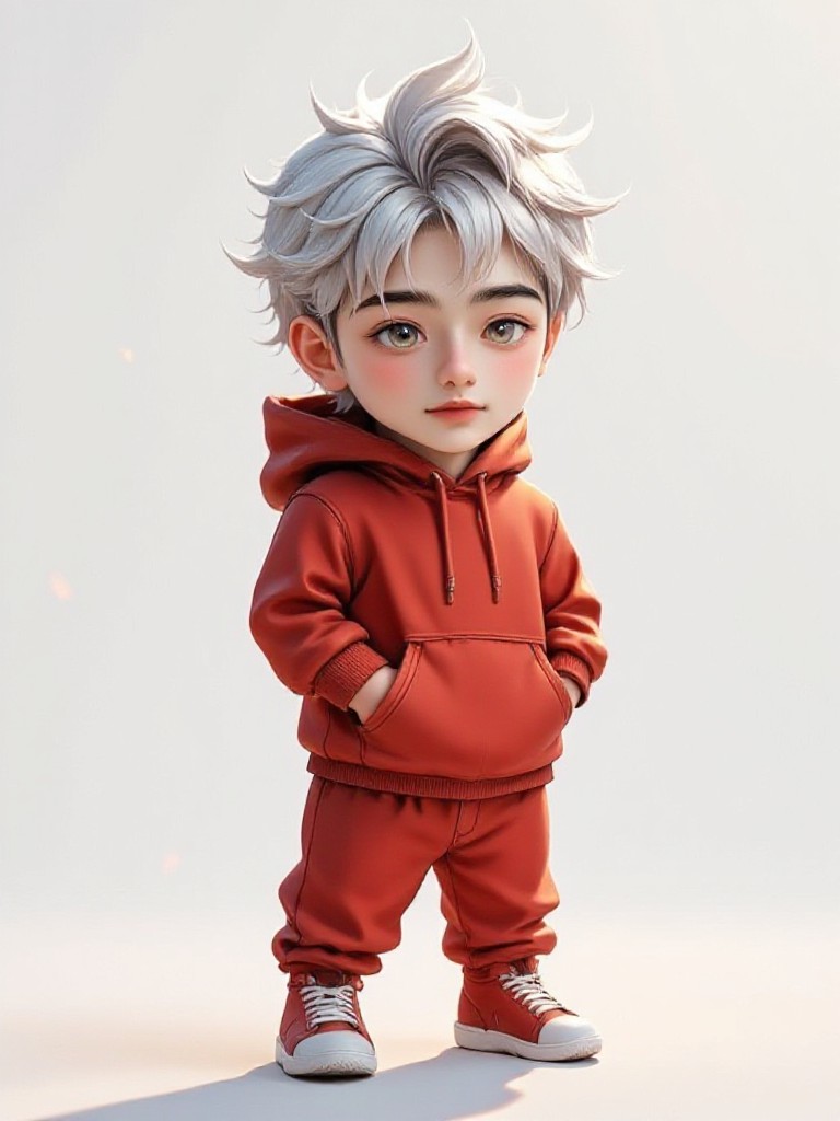 Handsome boy(white hair) image