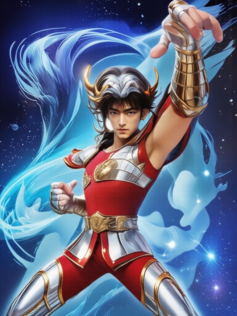 [Dynamic Video - Saint Seiya Seiya] ⚡  Burn it! My little universe, Tianma Meteor Fist! ⚡ image