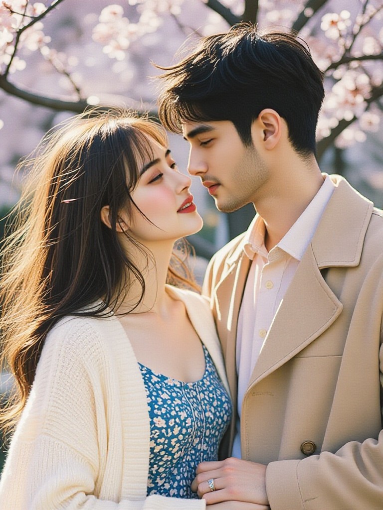 Cherry Blossom Couple image