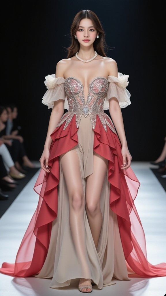 Redmi colored chiffon X elegant and luxurious image