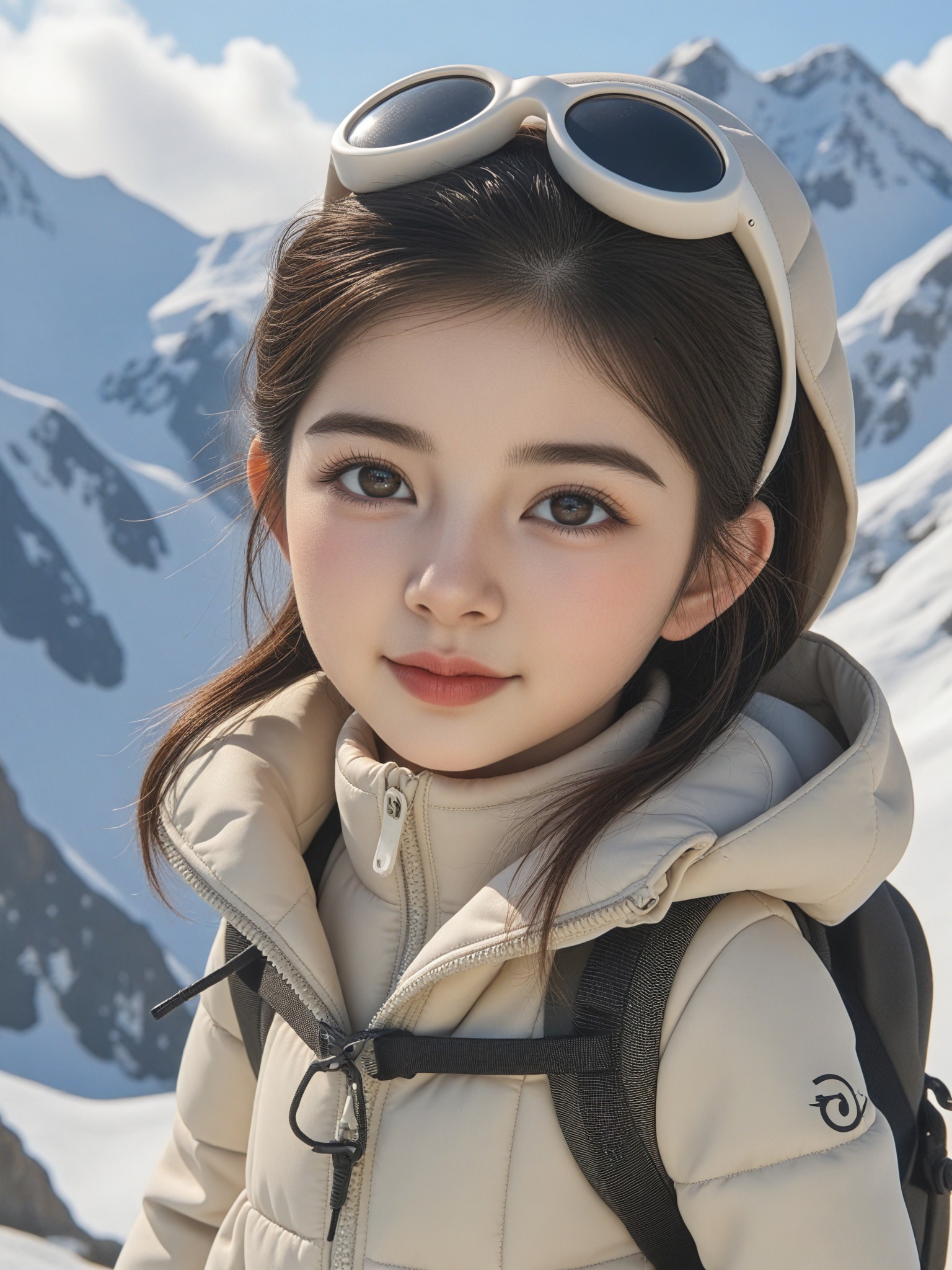 adorable hiking girl image