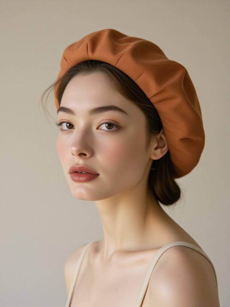 Simple and sophisticated portraits of berets image