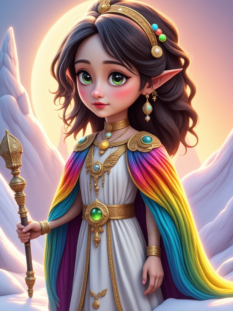 👑🌈  King's demeanor, dreamlike descent! ✨ (Optimization) image