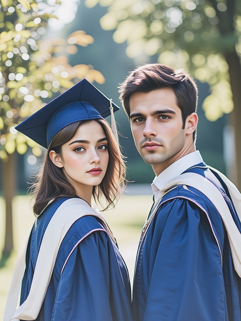 Graduation couple image
