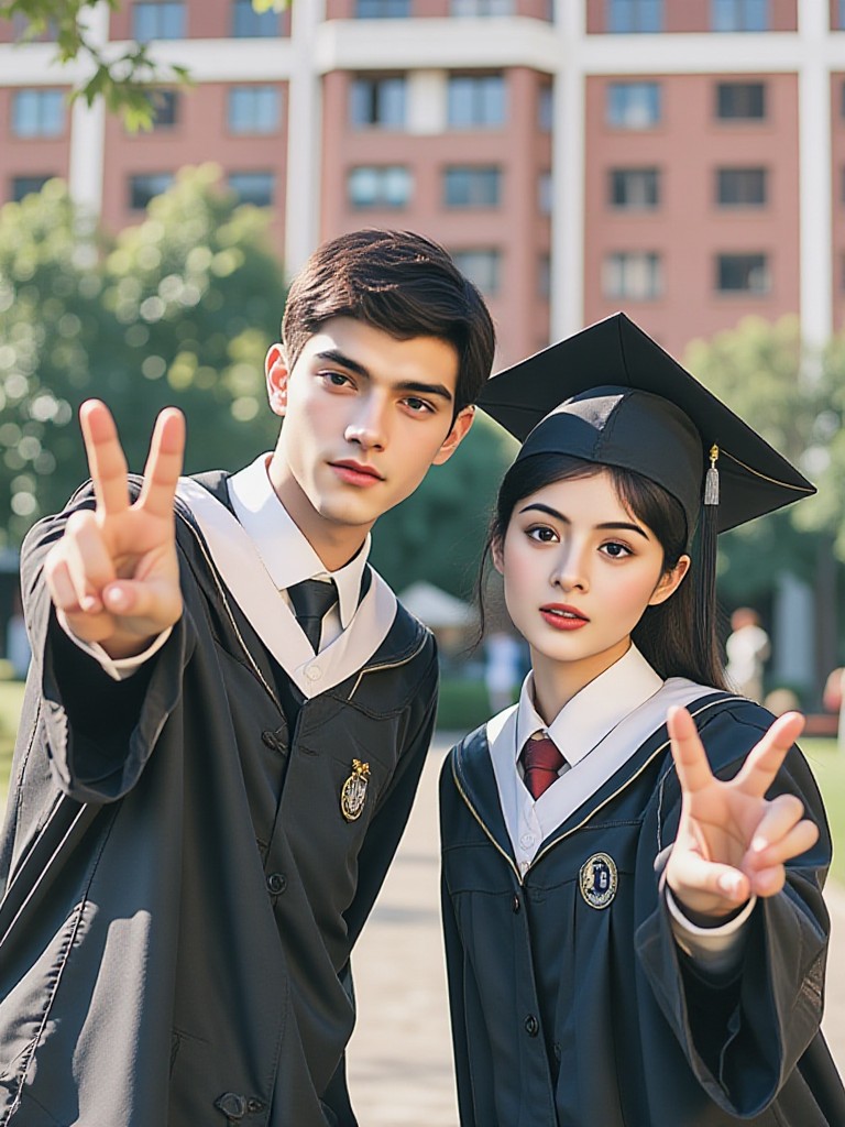 Graduation couple 02 image