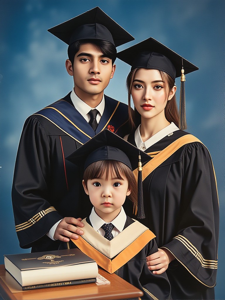 Graduation family photo 02 image