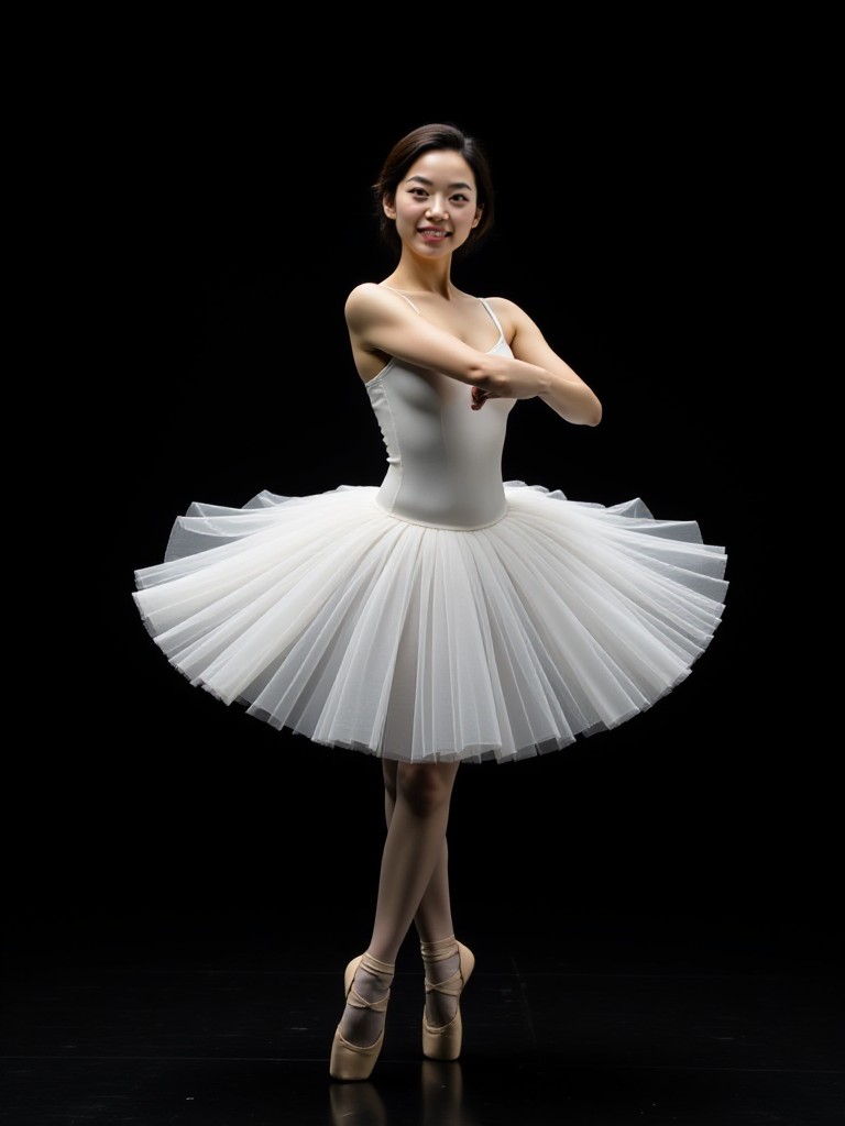 Girl dancing ballet image