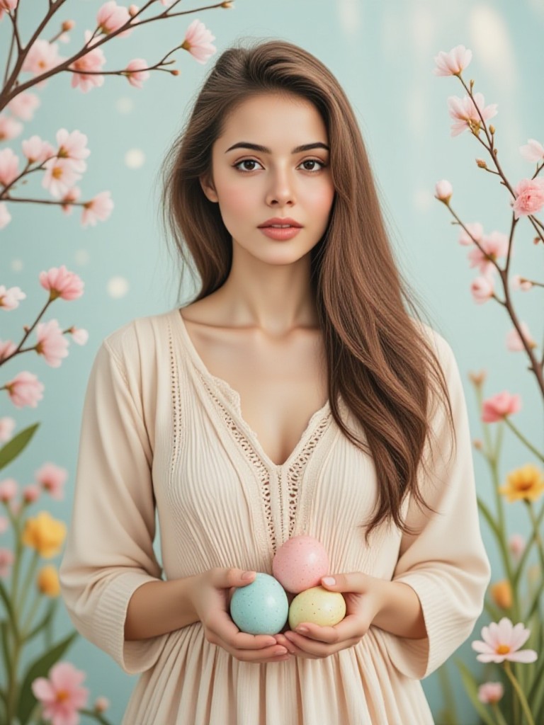 Easter portrait image