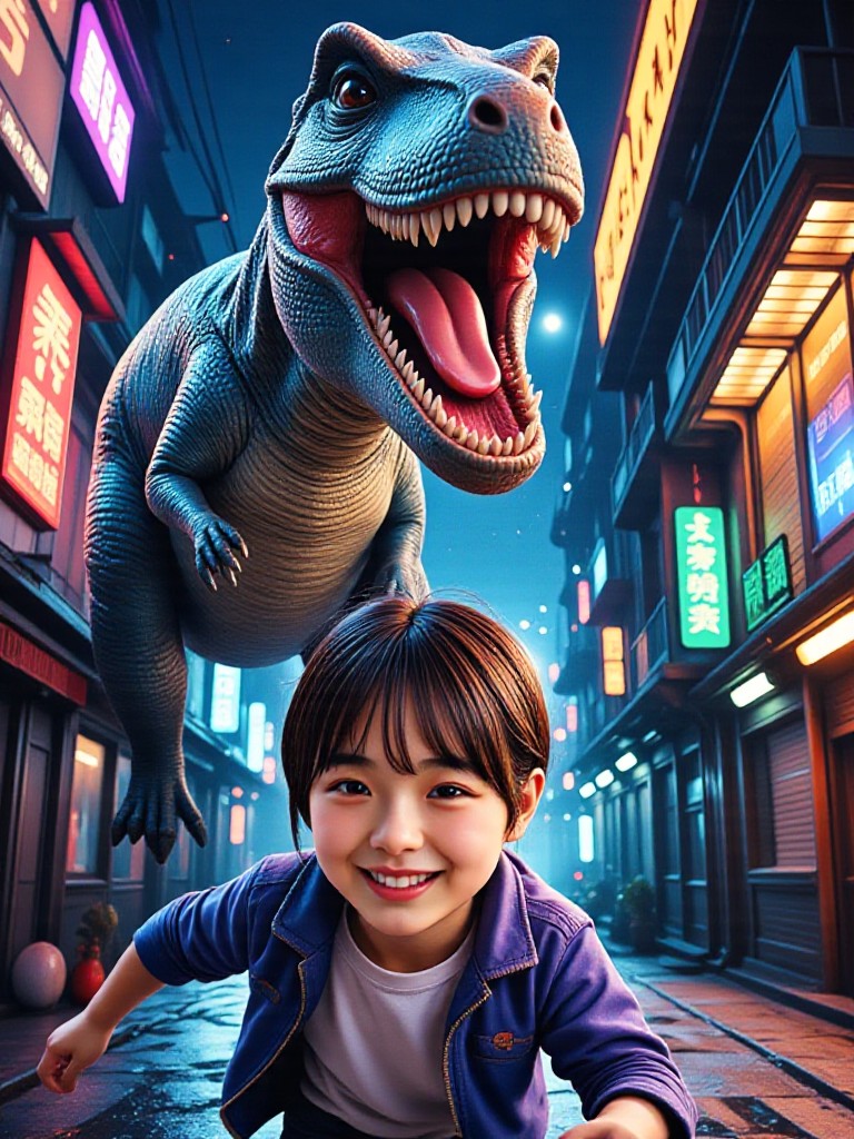 Dinosaurs, come chase me! image