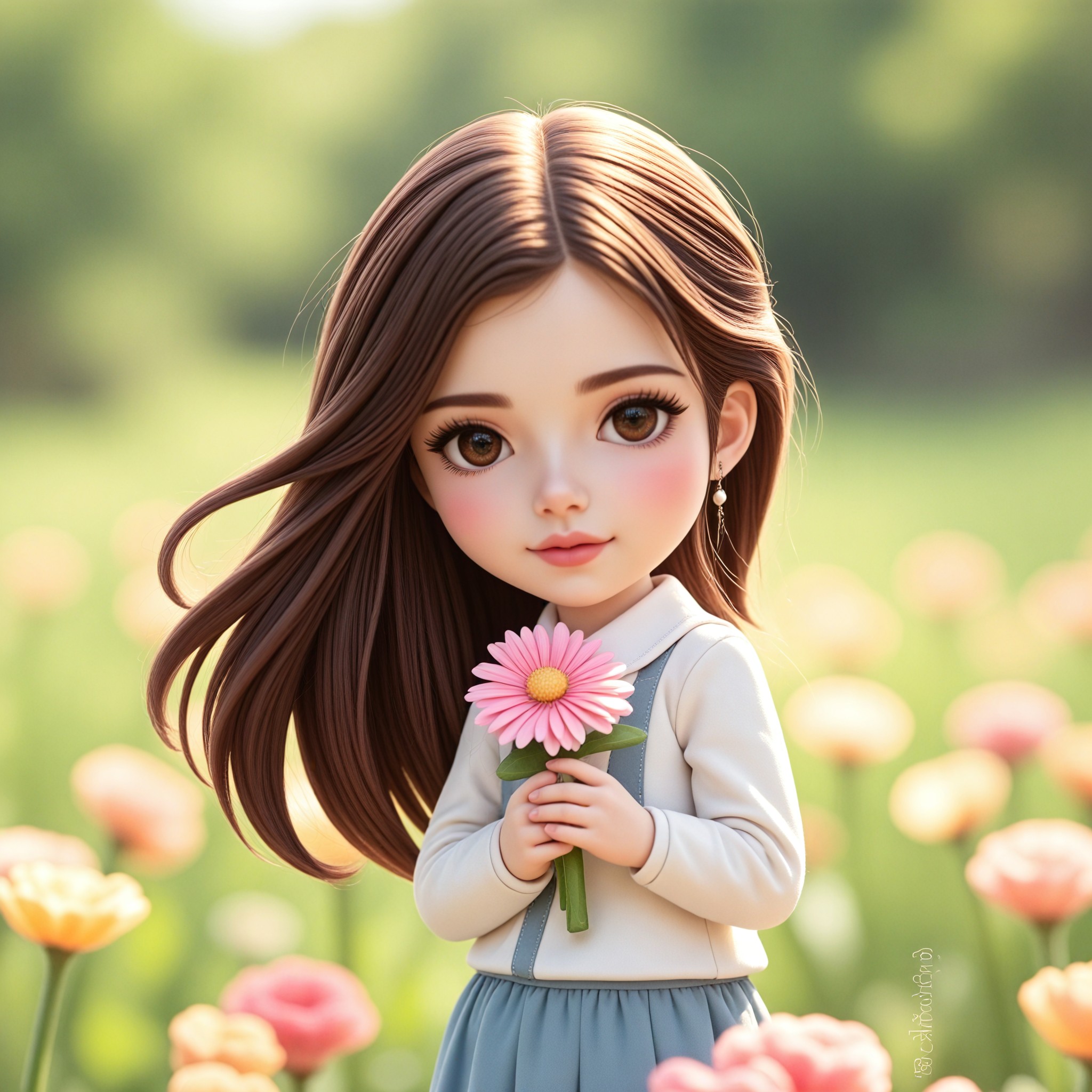 Cute Figure in Spring image