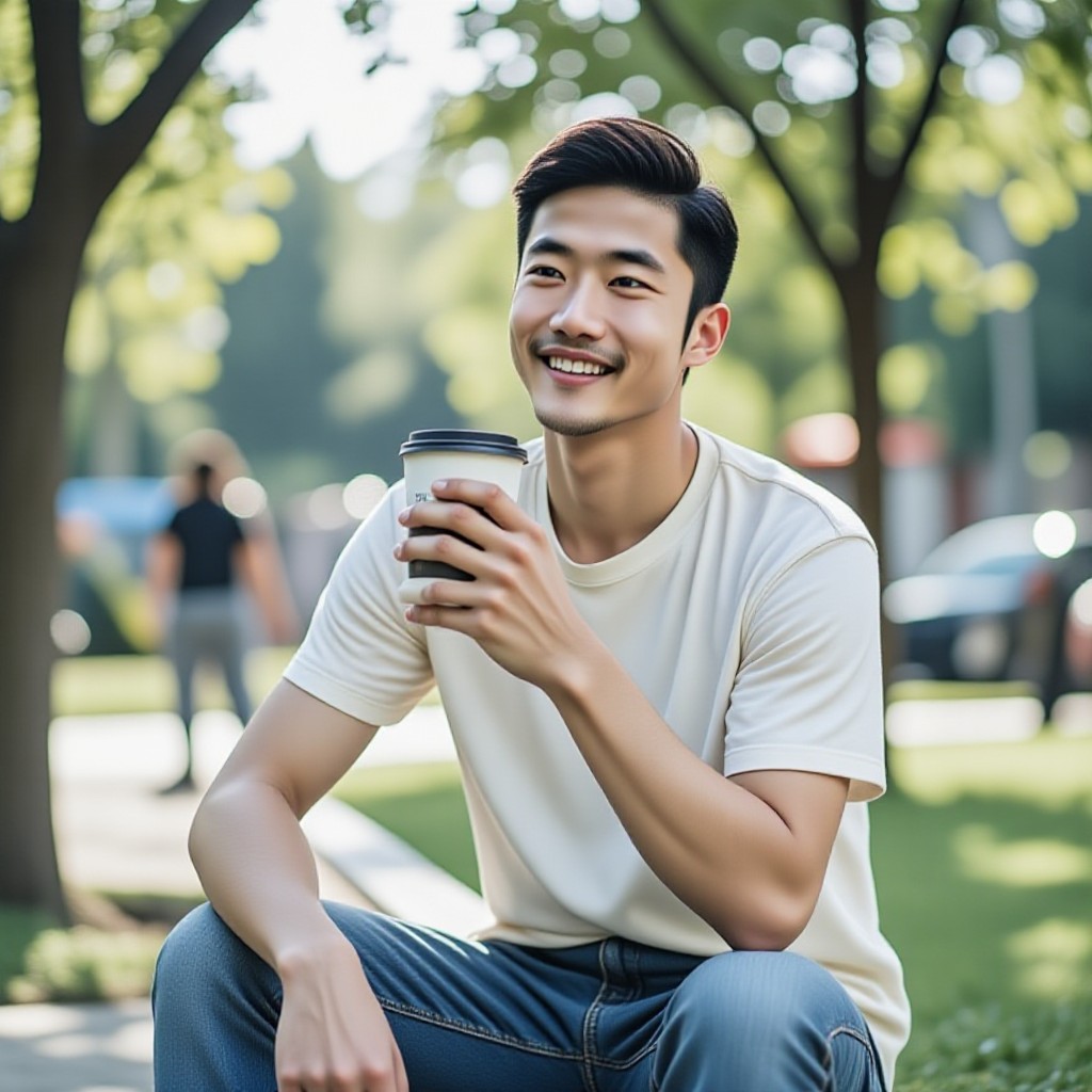 The Poem of Coffee in the Corner of the Park image