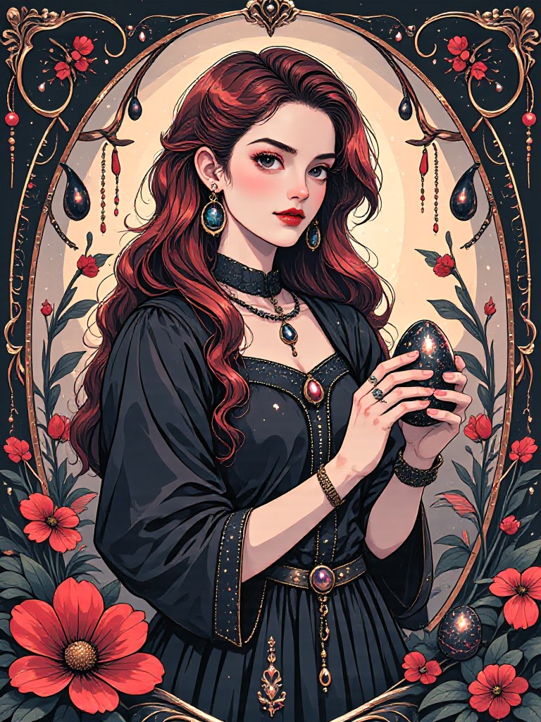 Gothic Easter illustration image