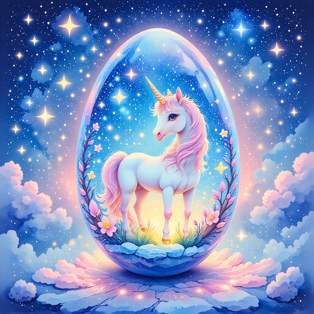 🎉  Egg conceptual! Your face opens the Easter art show image