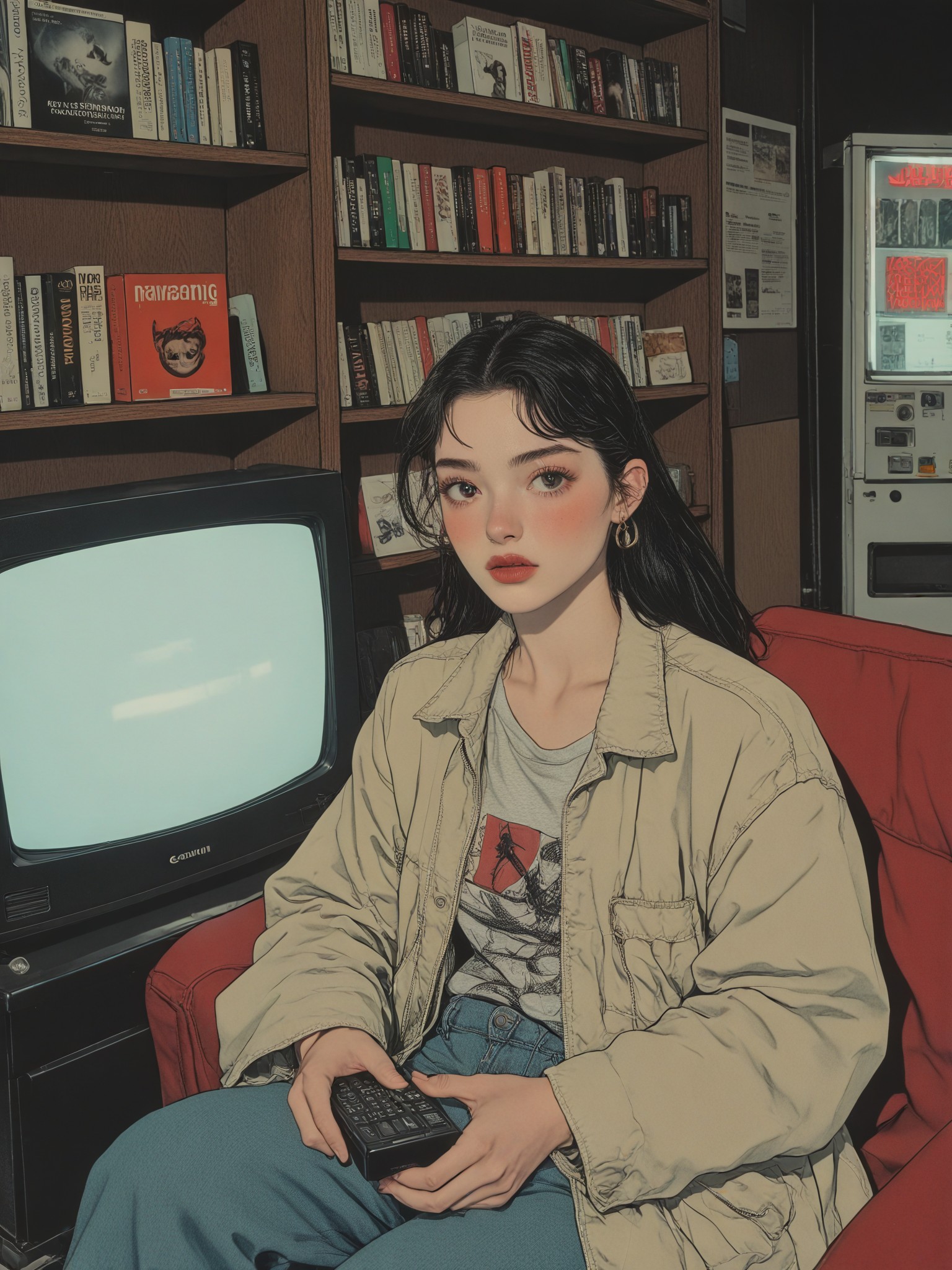 Neon memories of the old video hall image