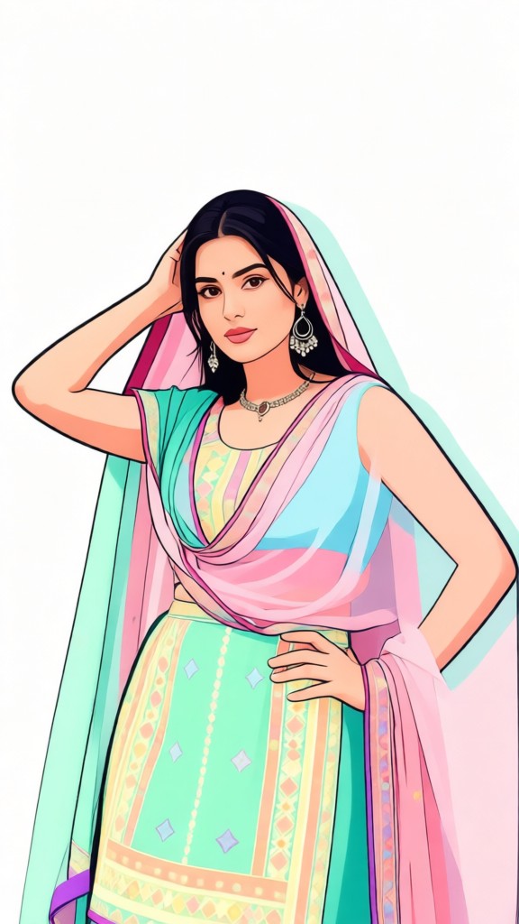 Flat illustration photo filter image