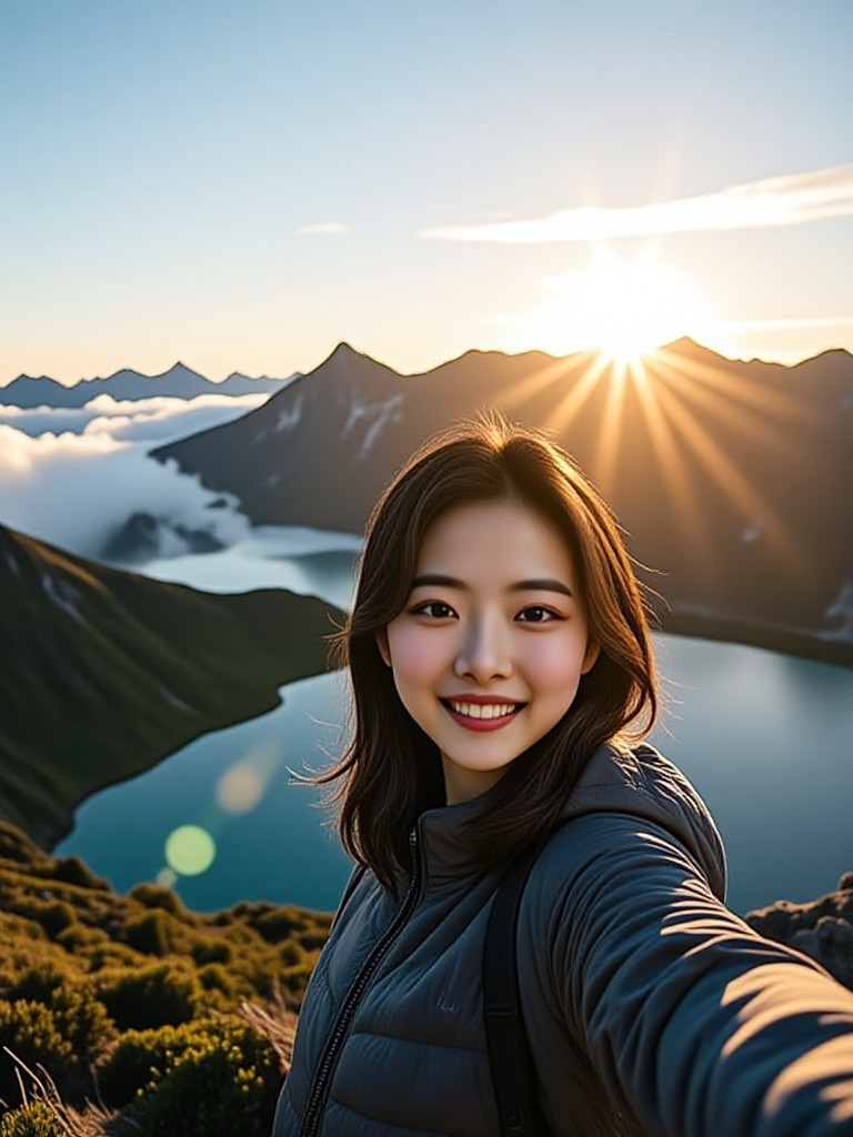 Standing in the most beautiful corner of the world image