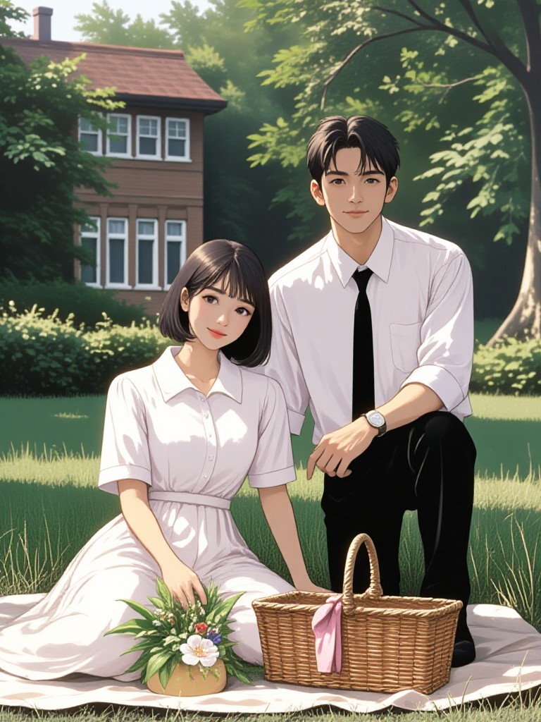 Dream anime filter style image