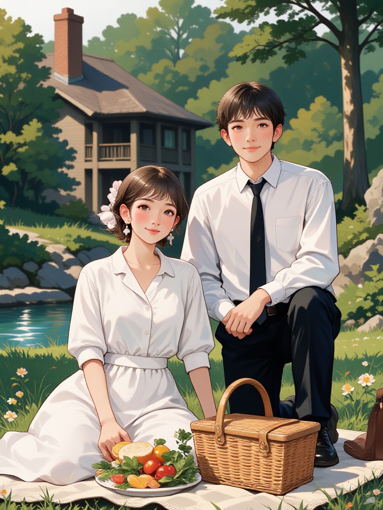 Cute anime filter style image