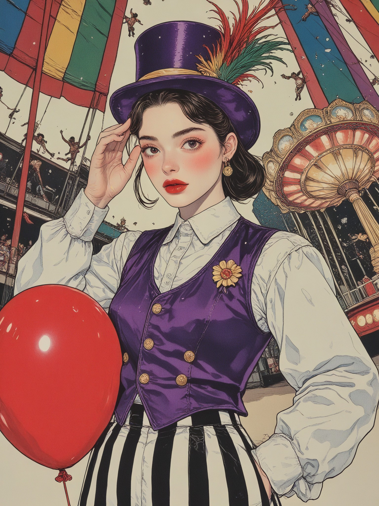 🎪 Retro Circus Clown image