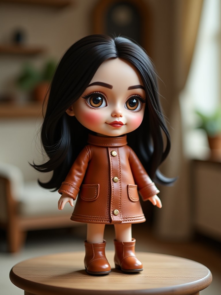Leather Handmade Doll image
