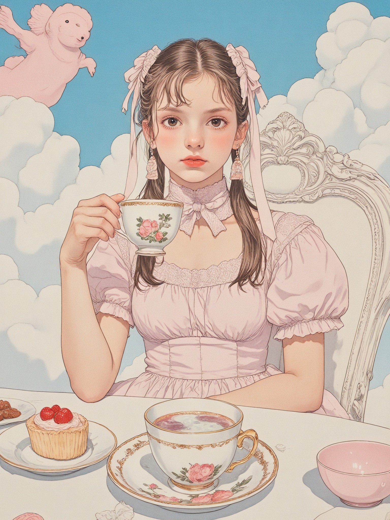 🫖 A dreamlike Tea Party in the Sky image