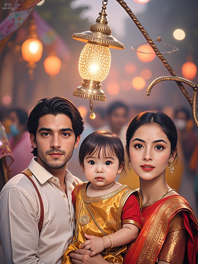 Indian Ramanavami festival family portrait 03 image