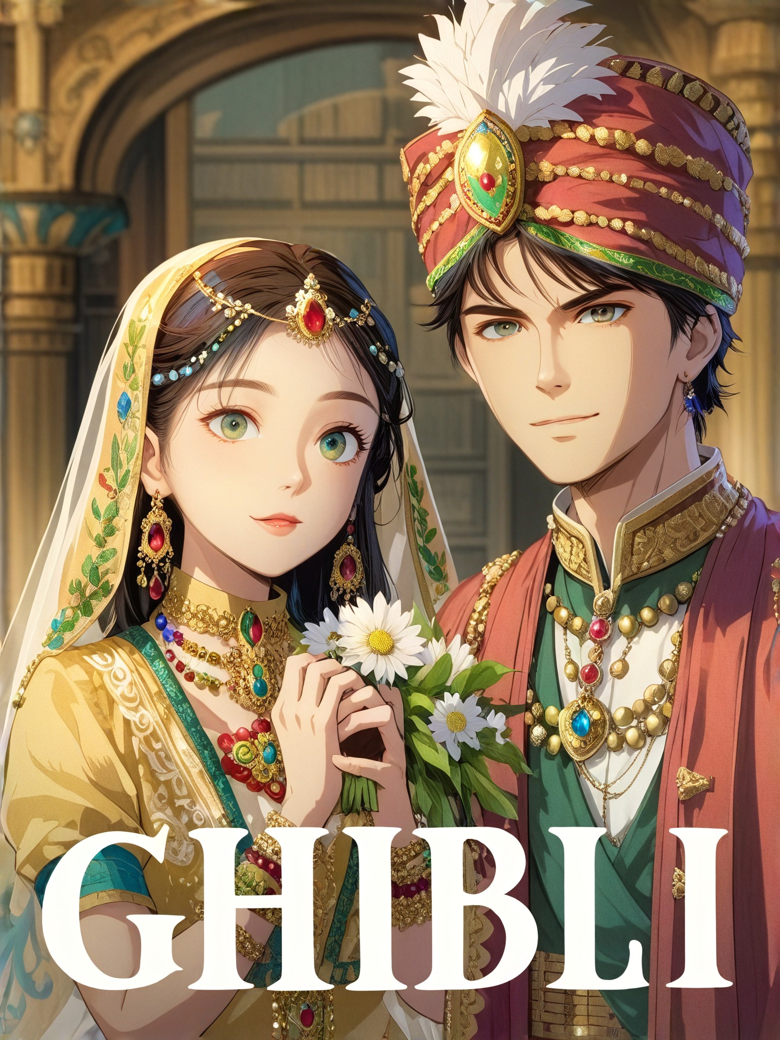 a1.art-generated Ghibli Couple image