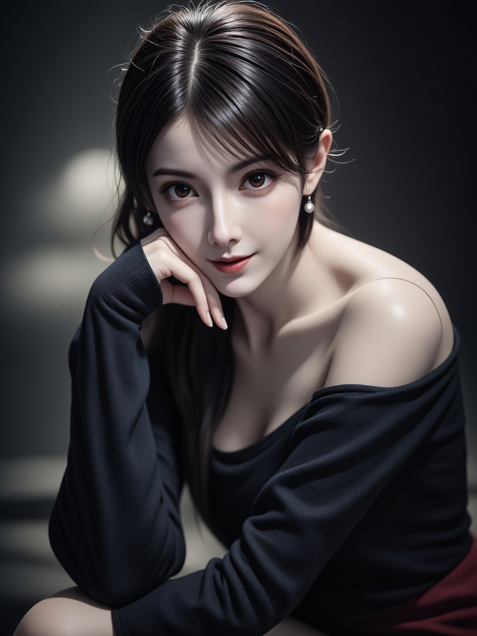 🌑✨ A soul portrait intertwined with light and shadow image