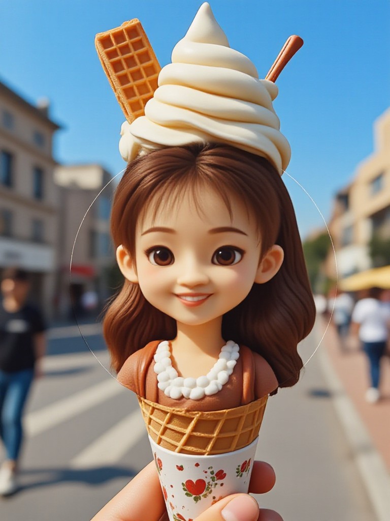 🍦✨ This sweet cone is not just delicious, it's the most dreamy ice cream (fork) image