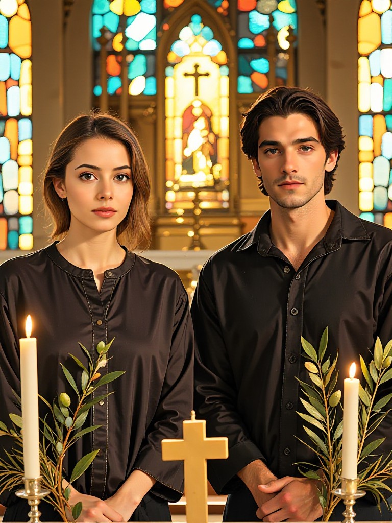 Good Friday couple portrait image