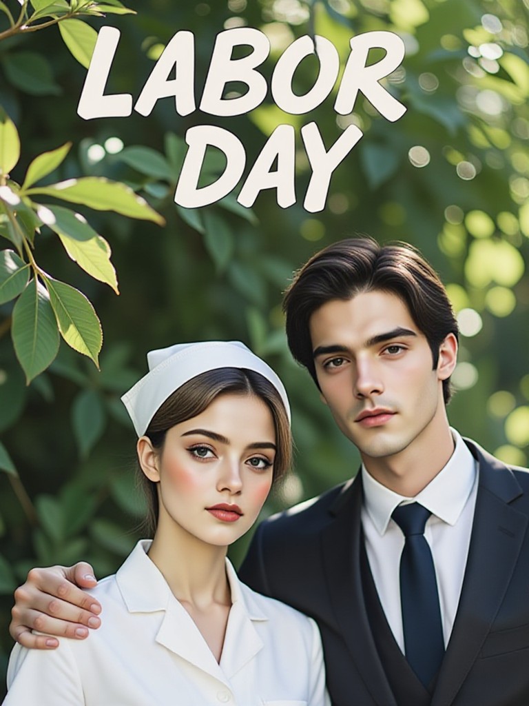  Labor Day couple photo image