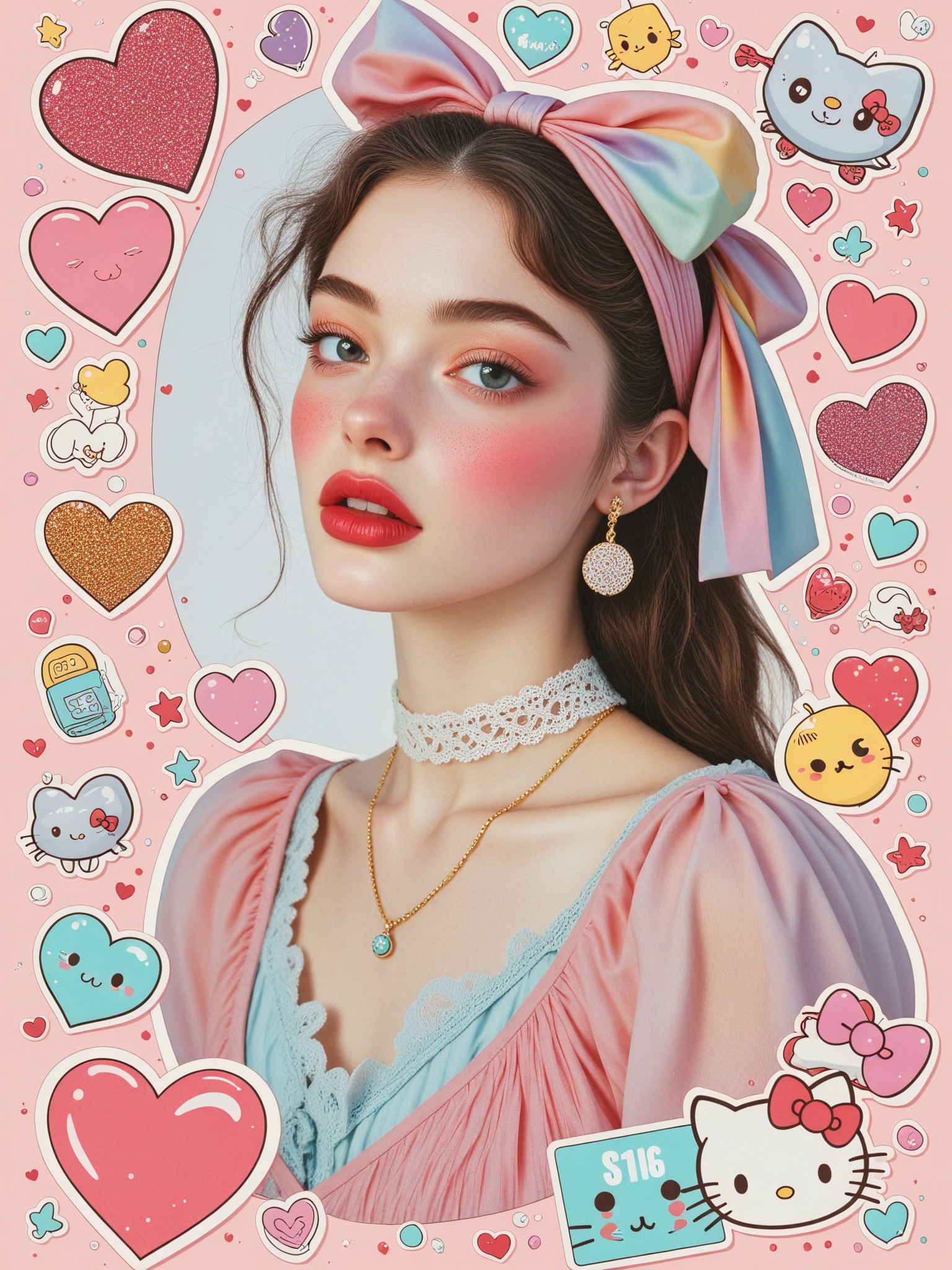 🎀 Y2k Poster Collage Girl image