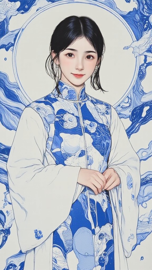 blue and white porcelain image