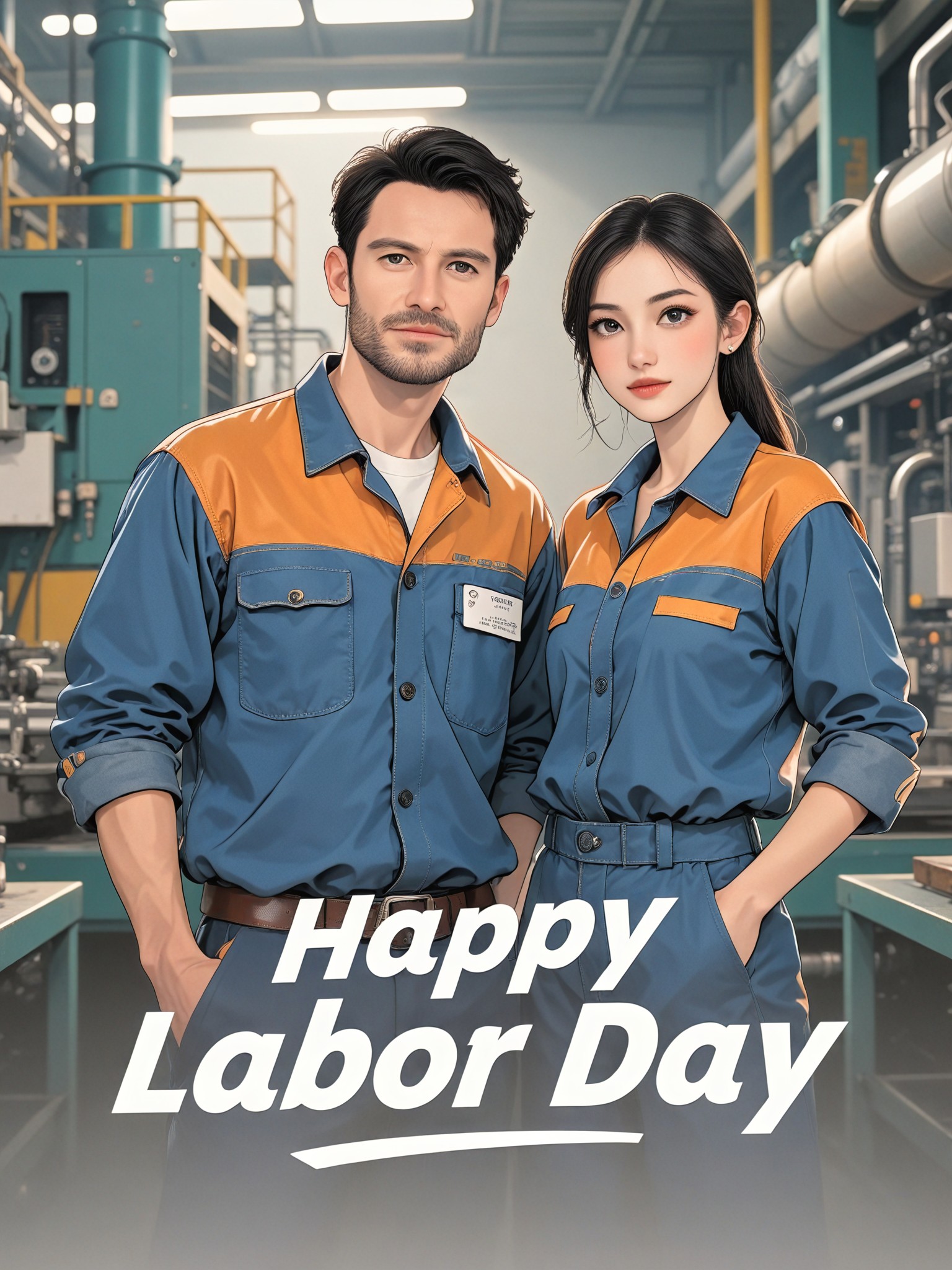 [Labor Day Exclusive] Worker Couple Photo image