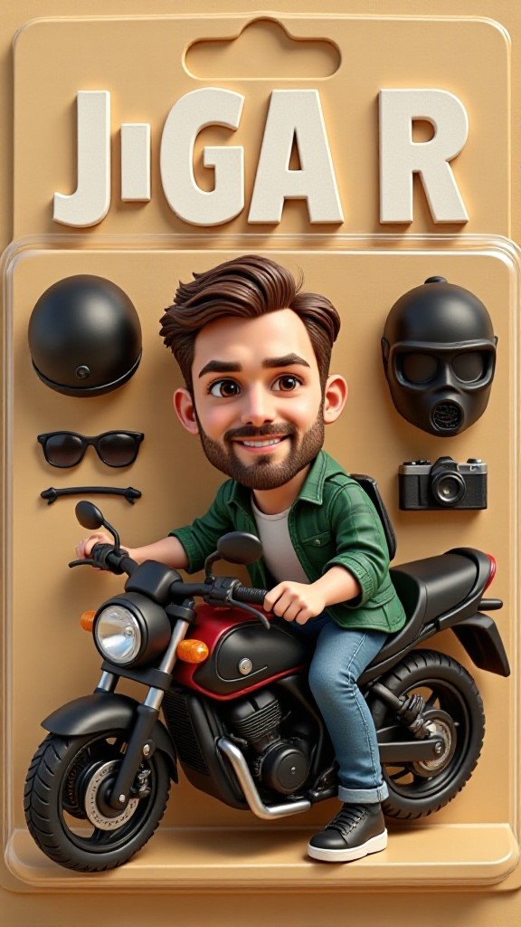 Biker Action Figure image