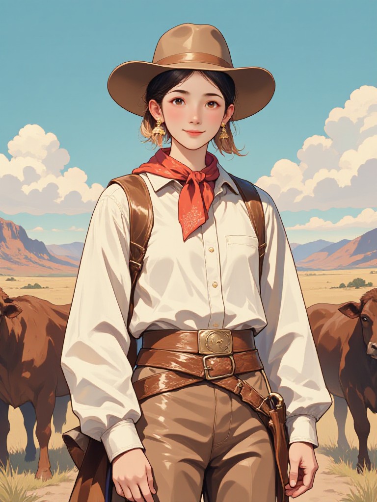 a1.art-generated Cowgirl image