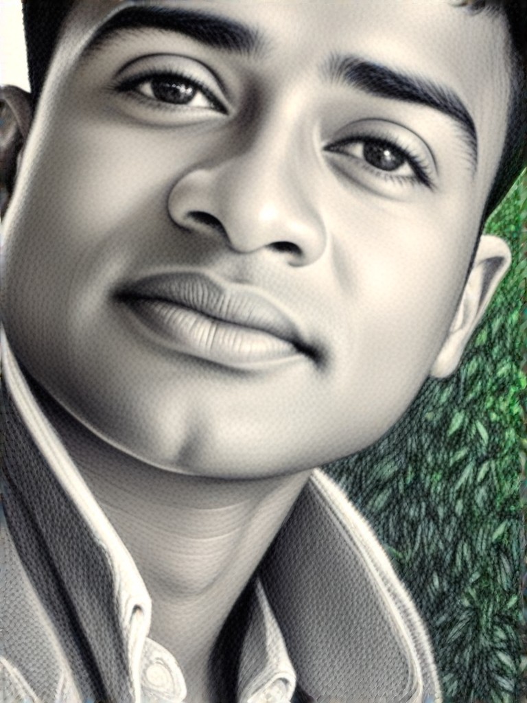 *Pencil drawing(remix) image