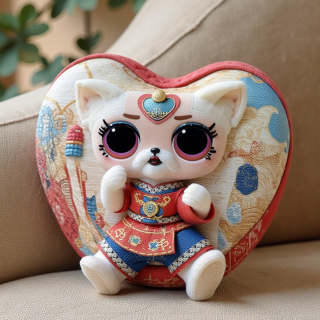 Loong Boat Festival Chinese style pillow generator image