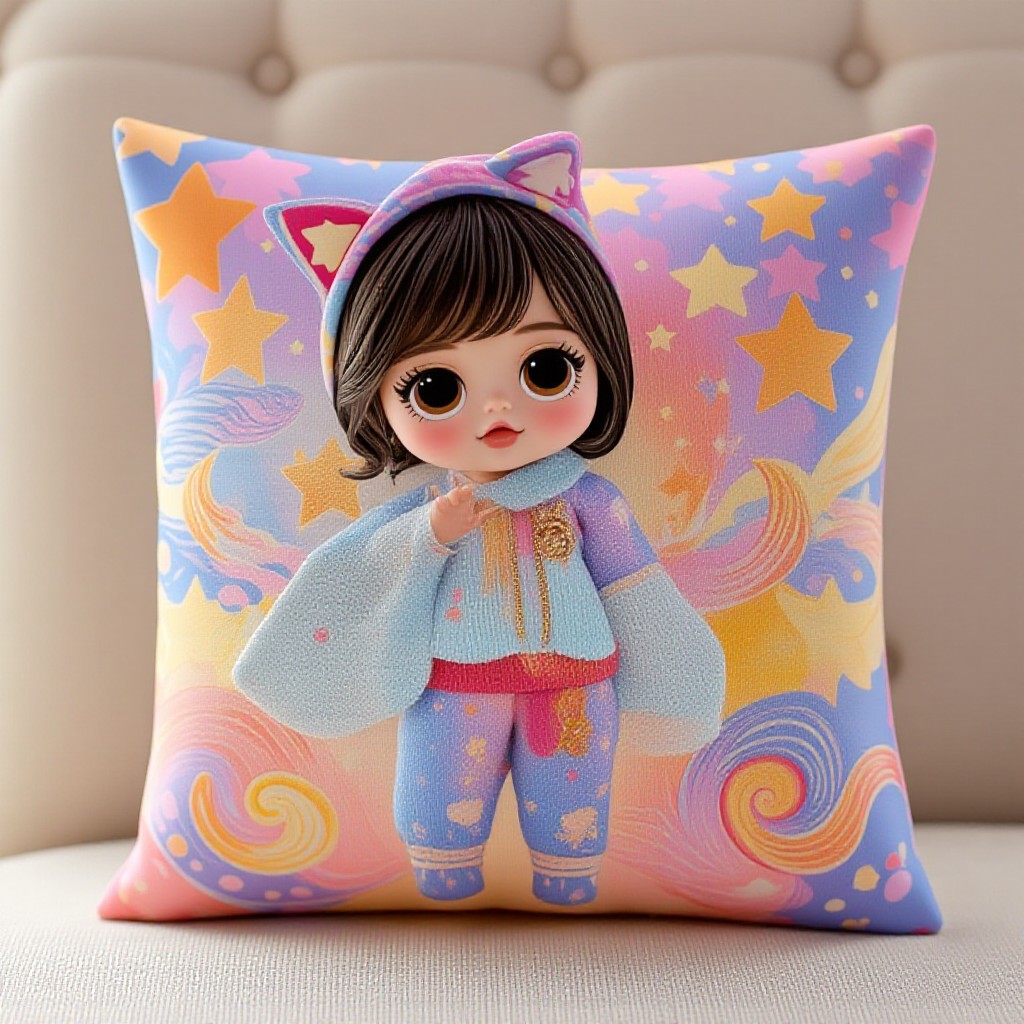 Loong Boat Festival Chinese style Throw Pillow Generator_V2 image