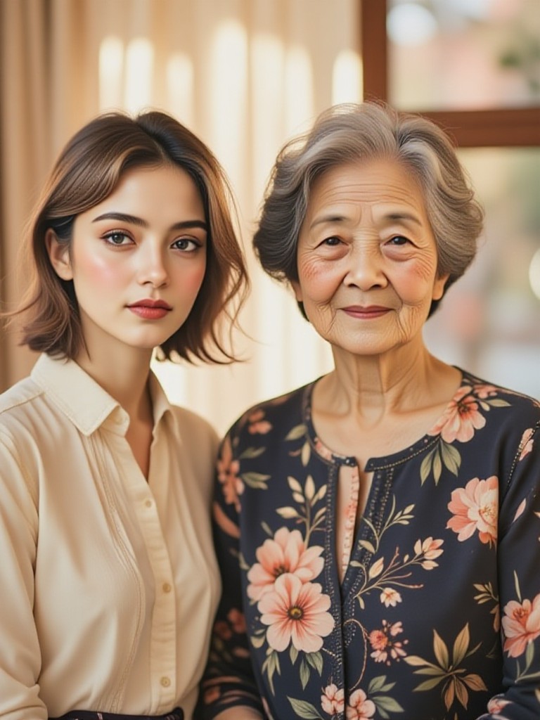 Mother's Day with daughter portrait image