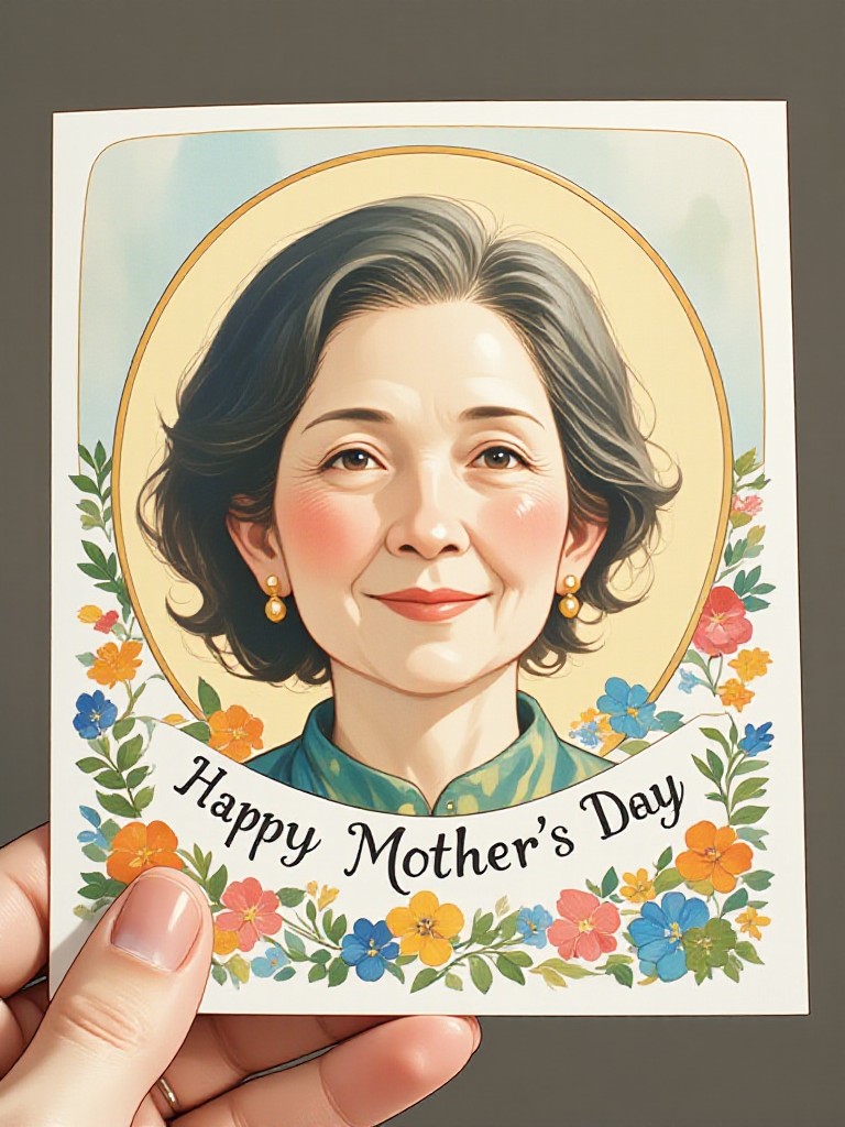 Watercolor Mother's Day cards image