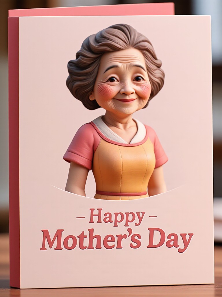 3D  Mother's Day card image