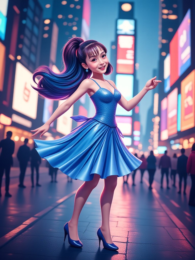 Dancing in Times Square. image